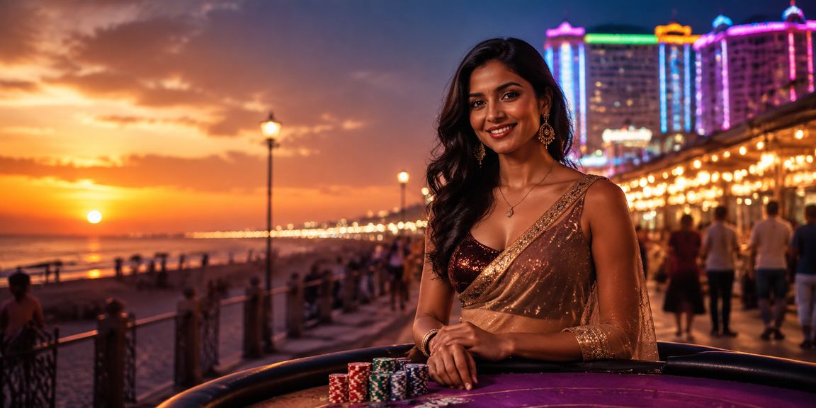 Players enjoying Rummy in a lively Indian market