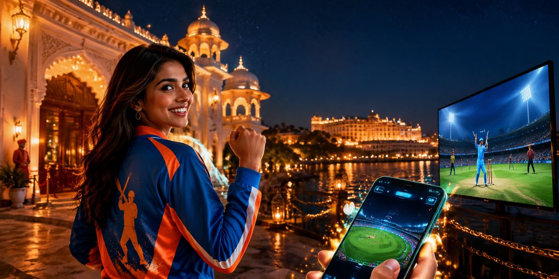 Live Casino table with players in India